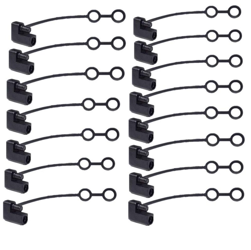 BaaSid Two Pin Plug Replacement Weather Cap,SAE Waterproof Cover Cap for DC Power Solar Automotive Connector(15Pcs) - Image 1
